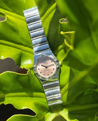 OMEGA Constellation Ladies Quartz Watch Salmon Dial Stainless Steel