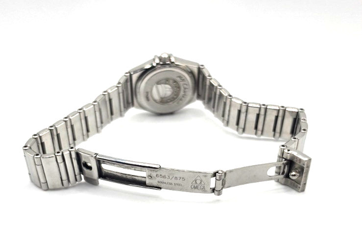 OMEGA Constellation Ladies Quartz Watch Salmon Dial Stainless Steel