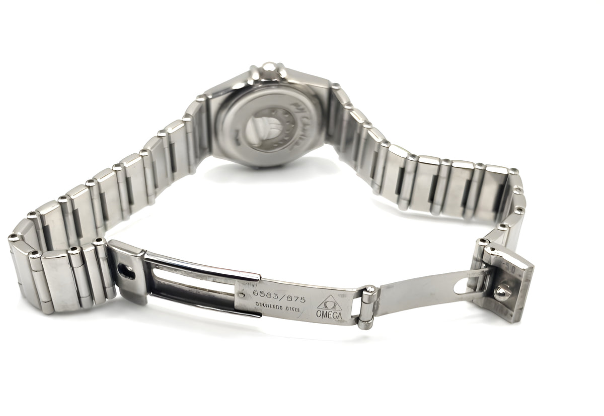 OMEGA Constellation Ladies Quartz Watch Salmon Dial Stainless Steel