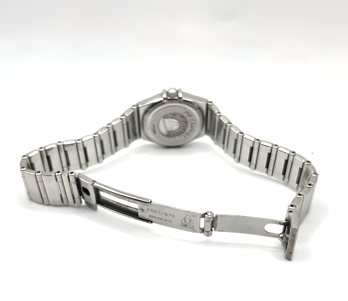 OMEGA Constellation Ladies Quartz Watch Salmon Dial Stainless Steel