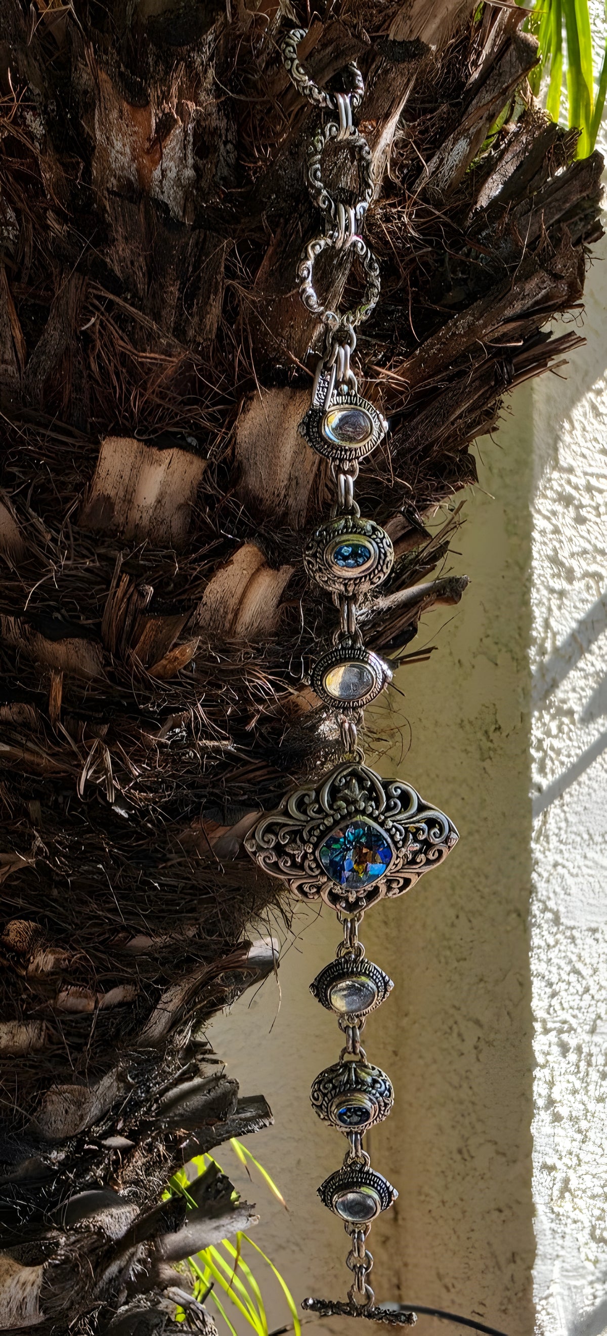 SARDA 925 Sterling Silver Blue Multicolor Gemstone Bracelet