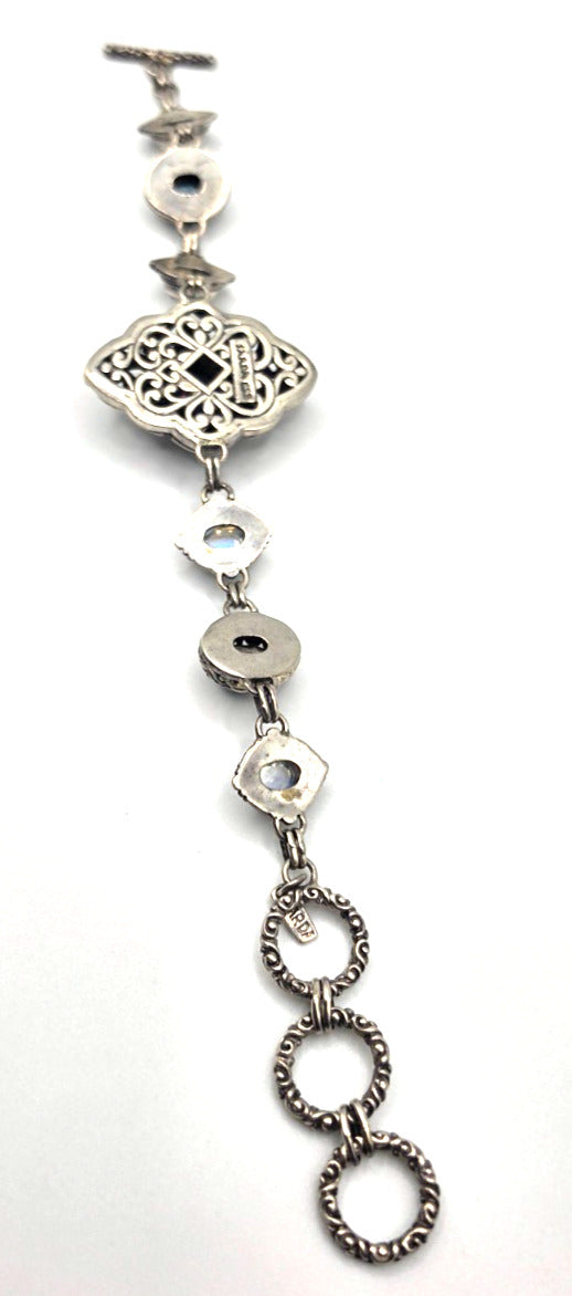 SARDA 925 Sterling Silver Blue Multicolor Gemstone Bracelet