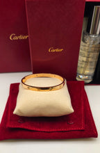 Cartier LOVE Bracelet 18K Rose Gold 4 Diamond Size 17 Bangle Box Papers Screwdri