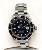 Rolex Submariner 16610 Silver Oyster Bracelet with Black Bezel