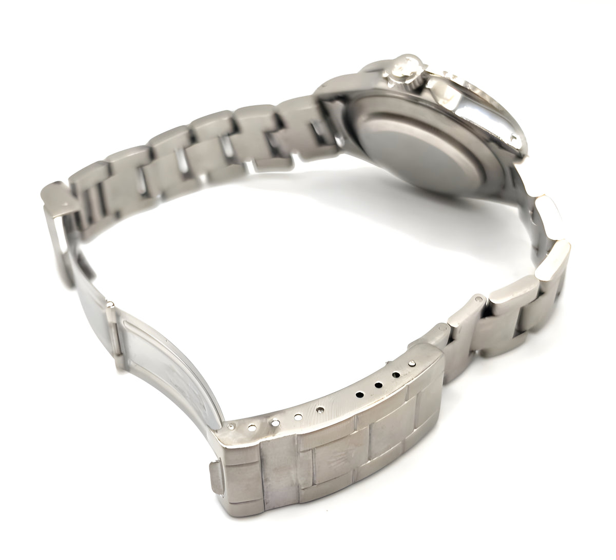 Rolex Submariner 16610 Silver Oyster Bracelet with Black Bezel