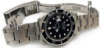 Rolex Submariner 16610 Silver Oyster Bracelet with Black Bezel