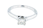 14KT White Gold 0.40ctw Solitaire Enagement Ring Size 6