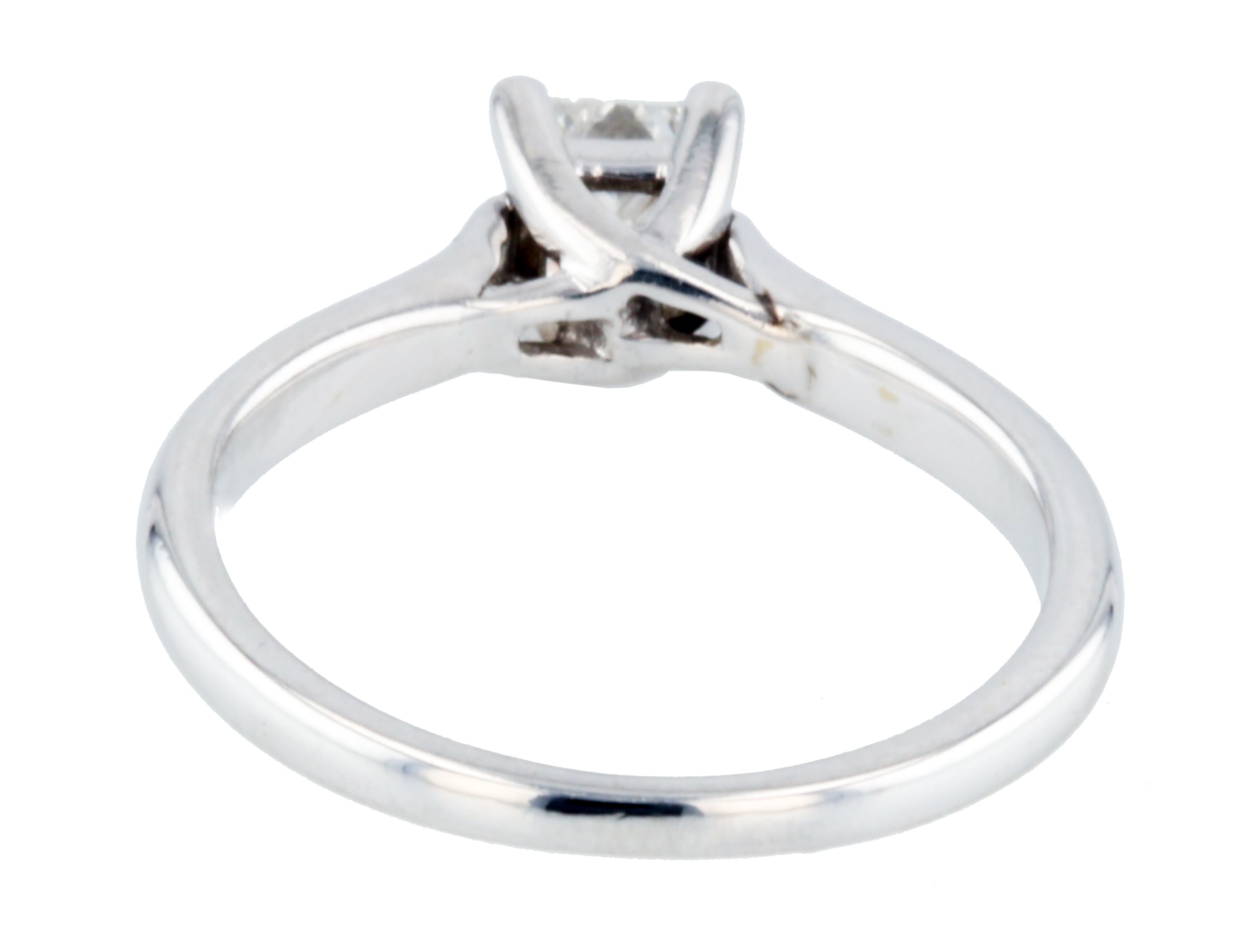 14KT White Gold 0.40ctw Solitaire Enagement Ring Size 6