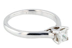 14KT White Gold 0.40ctw Solitaire Enagement Ring Size 6