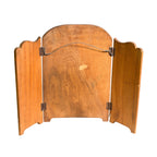 Vintage Hand Carved Wood Table Screen