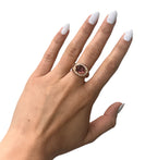 18KT Rose Gold 3.56ctw Tourmaline Ring Size 6.25