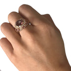 18KT Rose Gold 3.56ctw Tourmaline Ring Size 6.25