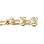 14KT Yellow Gold 1.04ctw Diamond Pendant Chain Length 20