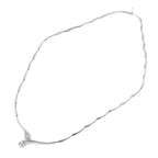 18KT White Gold 0.30ctw Diamond Necklace Length 18