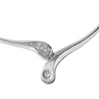 18KT White Gold 0.30ctw Diamond Necklace Length 18