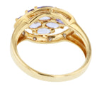 10KT Yellow Gold 1.21ctw Tanzanite Diamond Ring Size 6.75