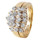 14KT Yellow Gold 0.73ctw Diamond Engagement Ring Size 6