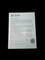 14kt White Gold 0.50ct Round Diamond Solitaire Engagement Ring, Size 5.75 GIA