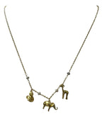 Misahara18kt Yellow Gold and Diamond "Serengeti Charm Necklace"
