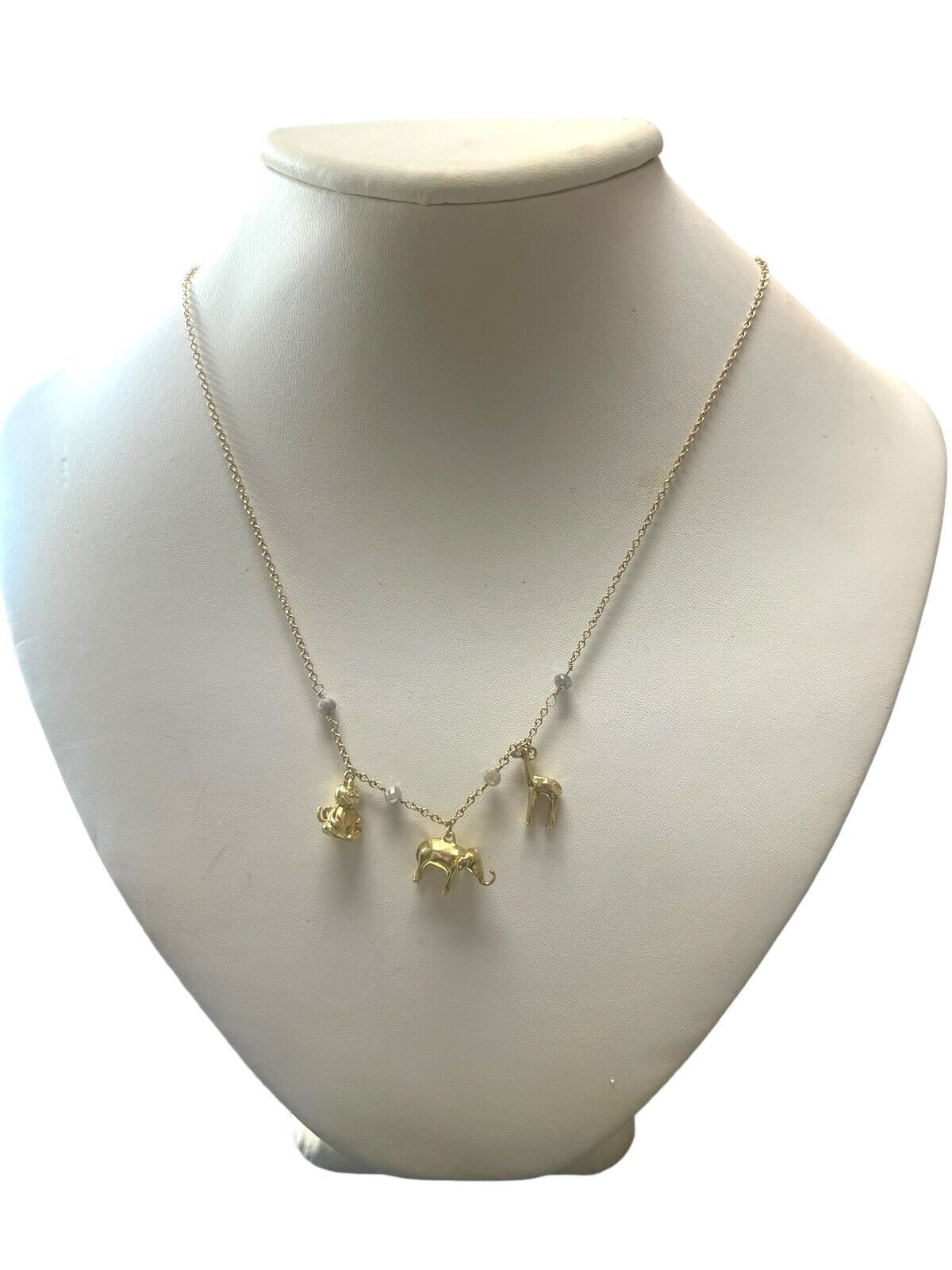 Misahara18kt Yellow Gold and Diamond "Serengeti Charm Necklace"