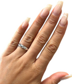 Cartier 18kt White Gold Diamond Wedding Band Sz 6