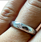 Cartier 18kt White Gold Diamond Wedding Band Sz 6