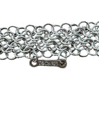 Tiffany & Co Elsa Peretti Mesh Bib Necklace Sterling Silver 26