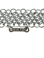 Tiffany & Co Elsa Peretti Mesh Bib Necklace Sterling Silver 26