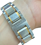 Burberry "The City" BU9006 Stainless Steel Rose Plated 38 mm Unisex Watch 7.5in