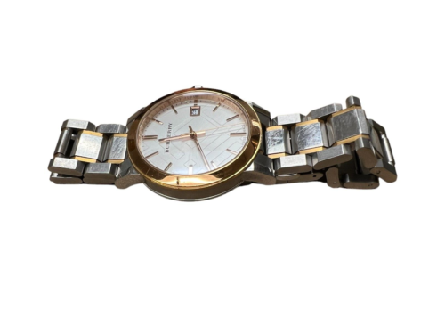 Burberry "The City" BU9006 Stainless Steel Rose Plated 38 mm Unisex Watch 7.5in