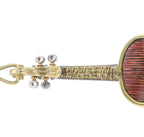 Platinum 18 Karat Yellow Gold & Diamond Violin and Bow Brooch
