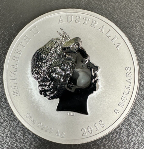 2018 Australia dollar 8 Lunar II Year of the Dog 5 Oz BU Silver