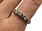 18kt White Gold Ring with an Intricate Design of 0.35ctw Diamonds