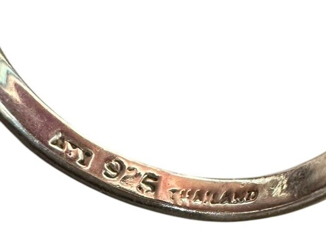 Sterling Silver Zebra Jasper Ring sz 7.5