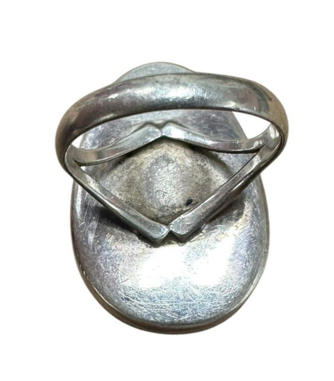 Sterling Silver Zebra Jasper Ring sz 7.5