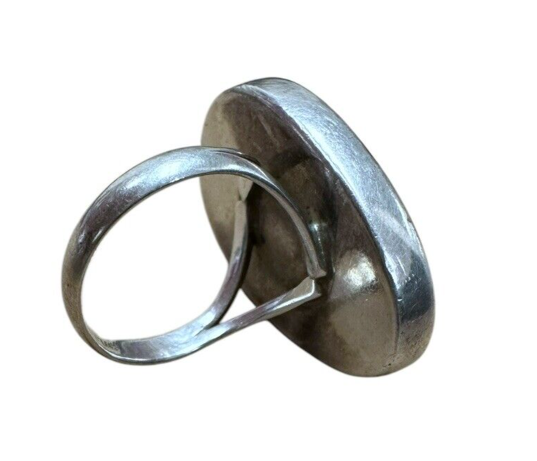Sterling Silver Zebra Jasper Ring sz 7.5
