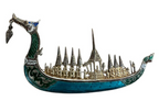 Vintage Chinese Siam Royal Barge “Suphanahongse” Sterling Silver Brooch/Pin.