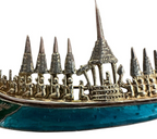 Vintage Chinese Siam Royal Barge “Suphanahongse” Sterling Silver Brooch/Pin.
