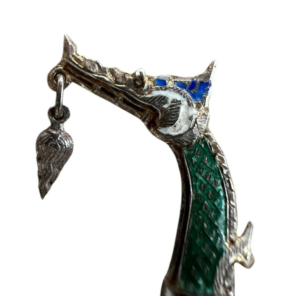 Vintage Chinese Siam Royal Barge “Suphanahongse” Sterling Silver Brooch/Pin.