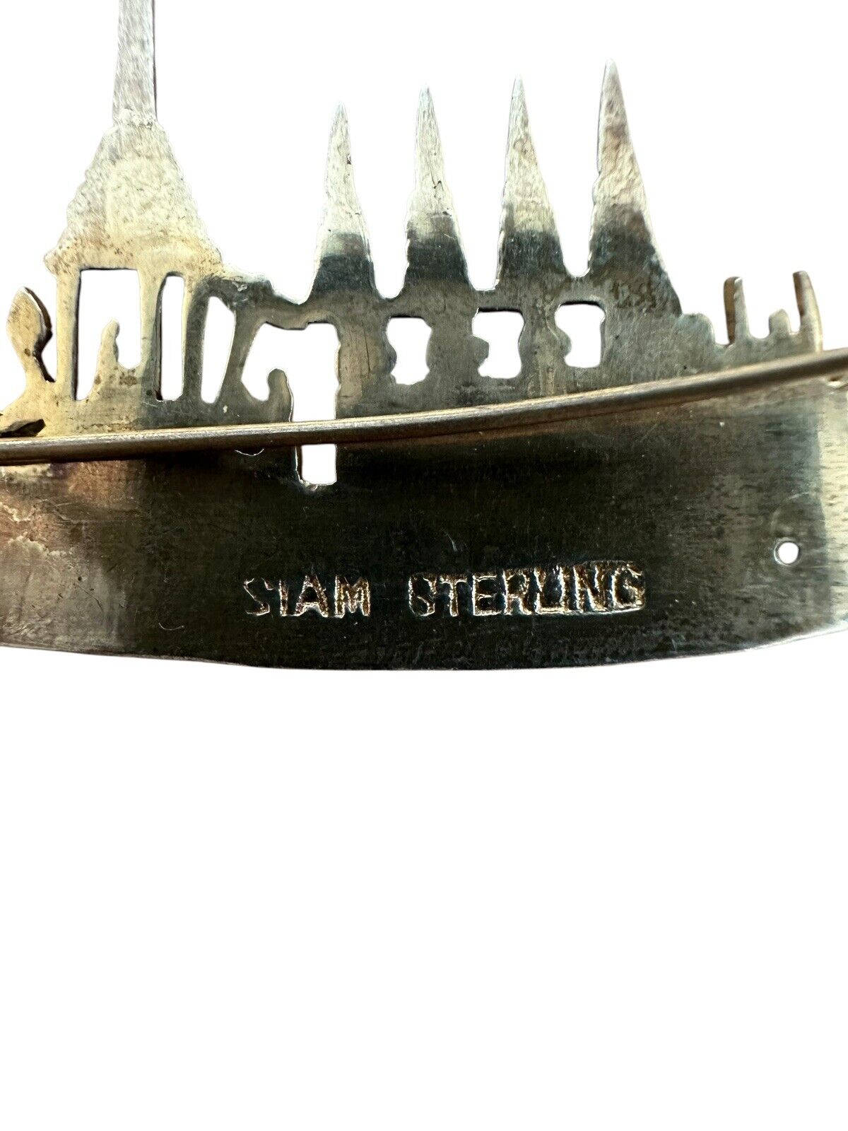 Vintage Chinese Siam Royal Barge “Suphanahongse” Sterling Silver Brooch/Pin.