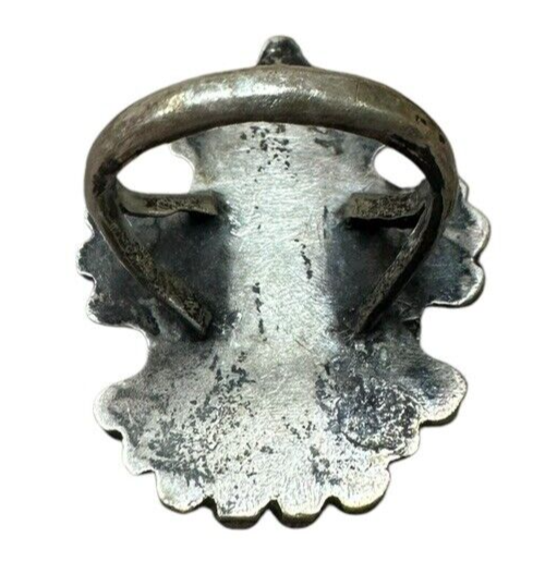 Vintage Fred Harvey Era Native American Zuni Knifewing Inlaid Ring Sz 6.5