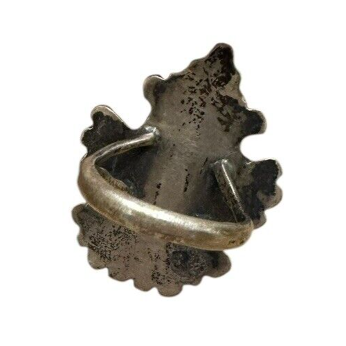 Vintage Fred Harvey Era Native American Zuni Knifewing Inlaid Ring Sz 6.5