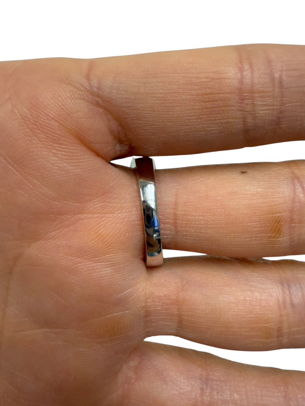 18kt White Gold Synthetic 5.11ct Emerald & 0.63ctw Diamond Ring Sz 8.5