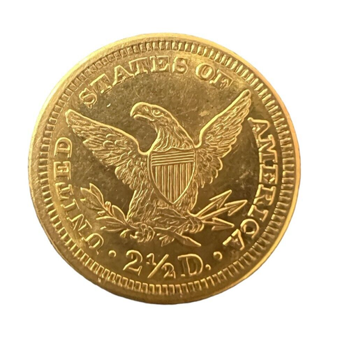 1907 dollar 2.50 Liberty Head Gold Quarter Eagle. Excellent Ungraded