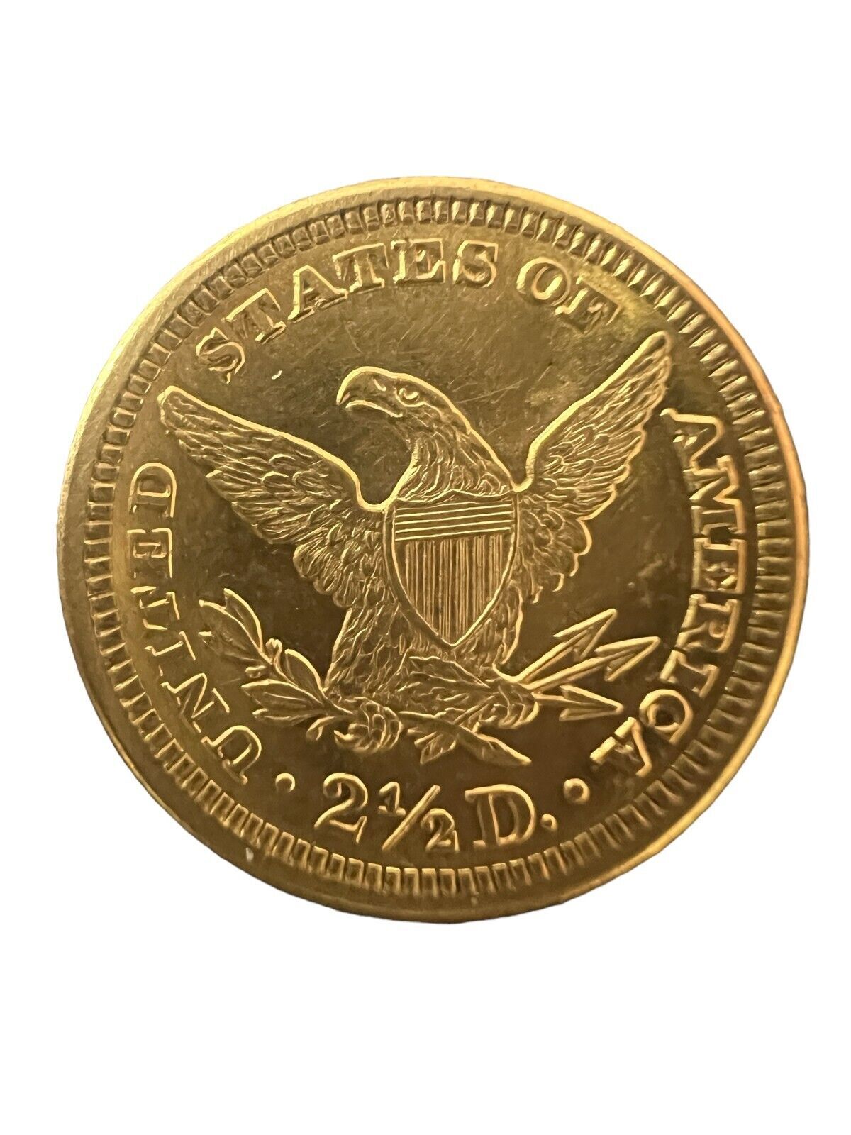 1907 dollar 2.50 Liberty Head Gold Quarter Eagle. Excellent Ungraded