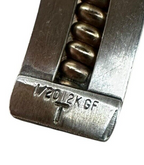 Vintage Tahe Navajo Sterling Silver & 12K Gold Coiled Twisted Cuff Bracelet