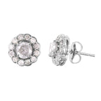 14KT White Gold 2.26ctw Diamond Earrings