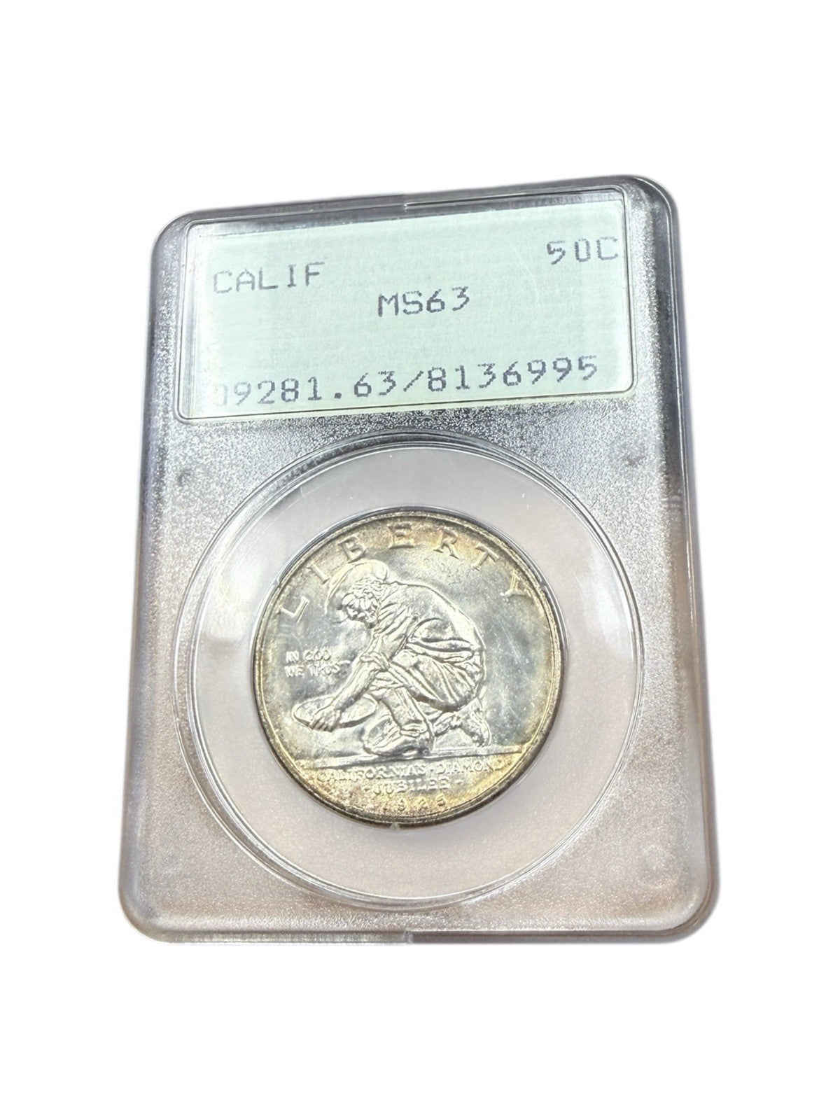 1925 California Half Dollar MS63 (Rattler)