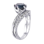 18KT White Gold 2.06ctw Diamond Engagement Ring Size 6