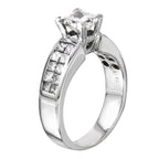 18KT White Gold 2.02ctw Diamond Engagement Ring Size 6.75 L944